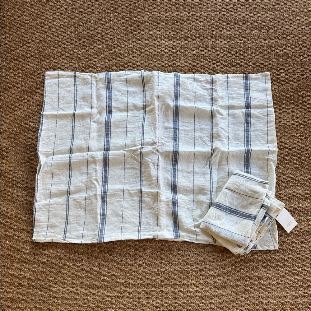 Zara Home 100% Linen XXL Pillow Shams-Pair